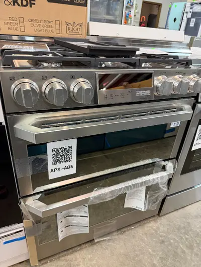 APX-ABE — LG Signature LUTD4919SN Dual Fuel Range, Stainless Steel, front — Jefferson City