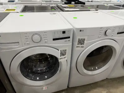 APX-A6T — LG WM3400CW Front Load Washer, White, front — Jefferson City